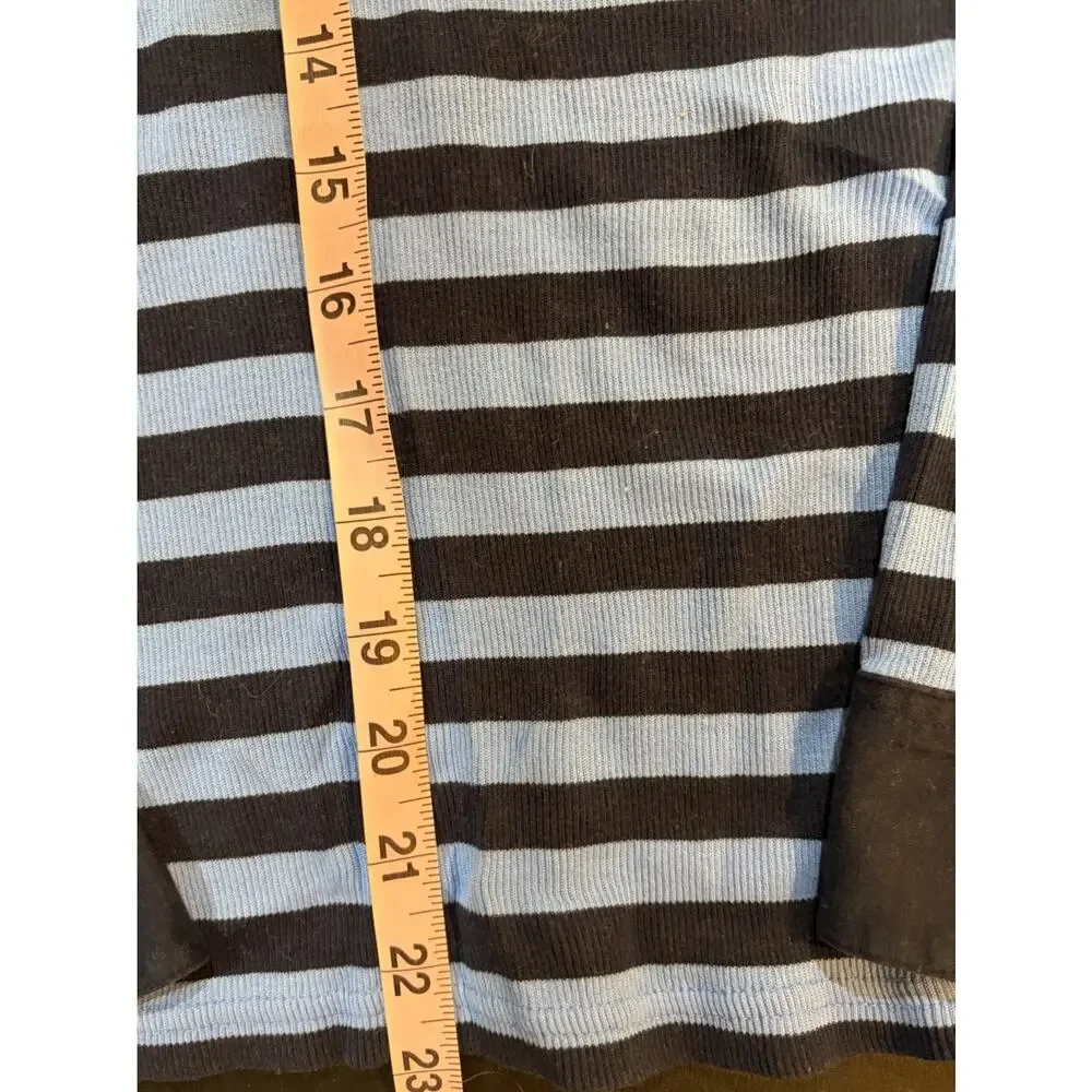 90s Ralph Lauren Sport Striped Rugby Polo Shirt Women’s L USA made 100% Cotton - Picture 10 of 11
